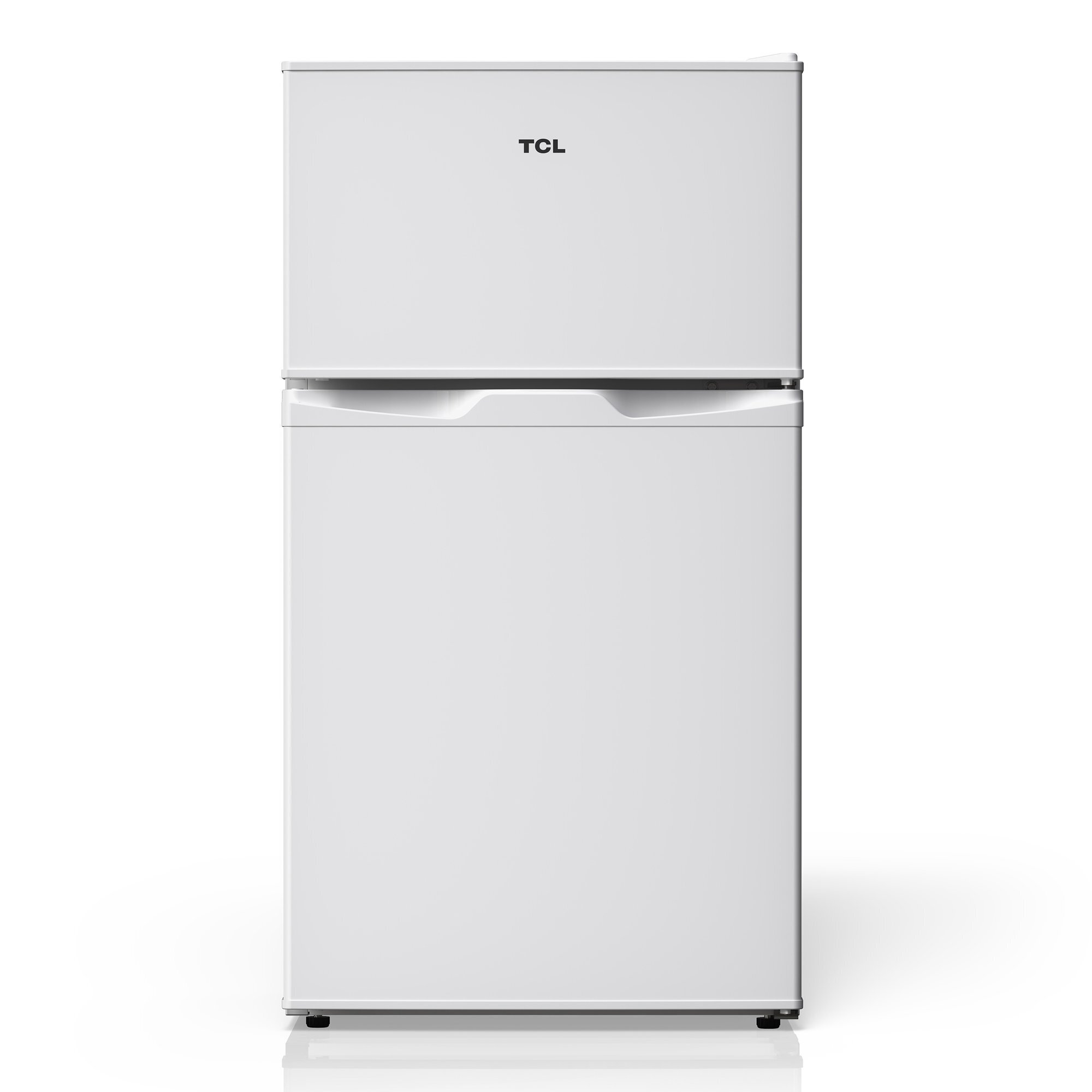 TCL 3.1 Cu. Ft. Compact Double Door Refrigerator in White, Model# TRM31D4AW